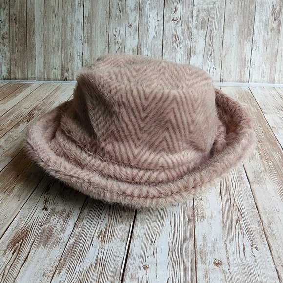 Fuzzy Pink Bucket Hat - Picture 1 of 7